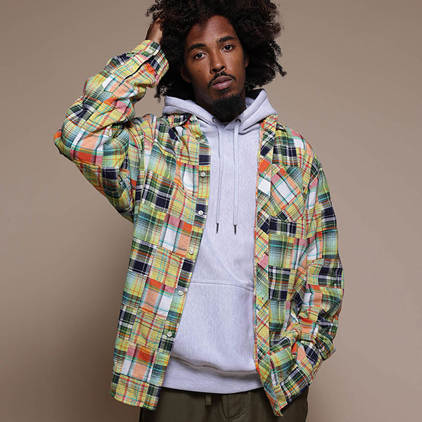 Patchwork Big Silhouette Shirt