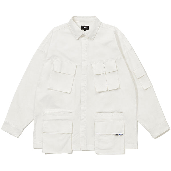 LFYT × LAKH L/S Ten Pocket Oxford Shirts – BLACK STORE