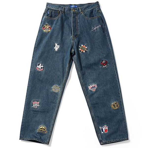 LFYT (エルエフワイティー) All Over Emblem Denim Pants BAGGIE FIT