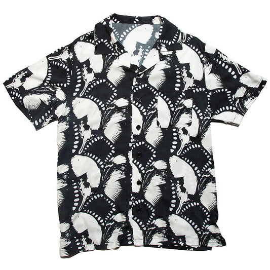 Open Collar Butterfly Shirt