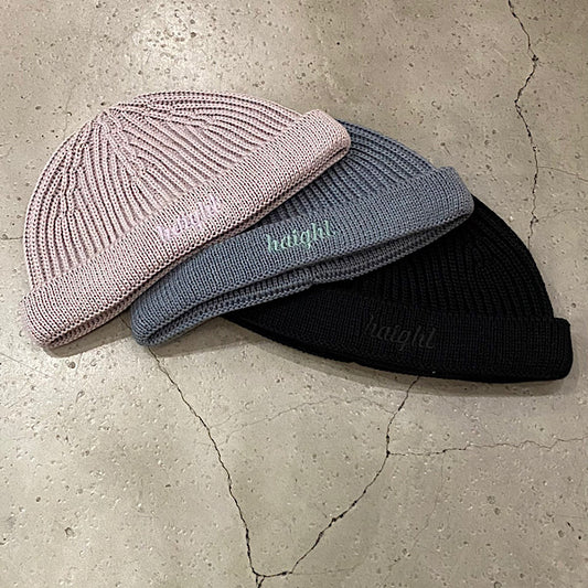 HAIGHT Script Logo Short Beanie