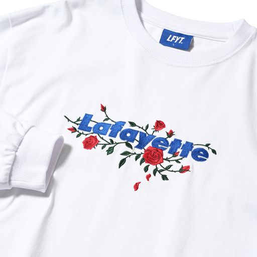 LFYT Lafayette ROSE LOGO PIGMENT DYED L/S TEE