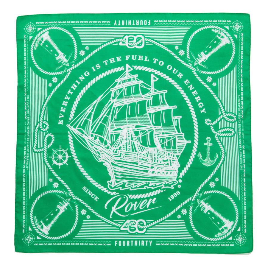 430（フォーサーティ）CRUISE BANDANA バンダナ グリーン FTY-26-054