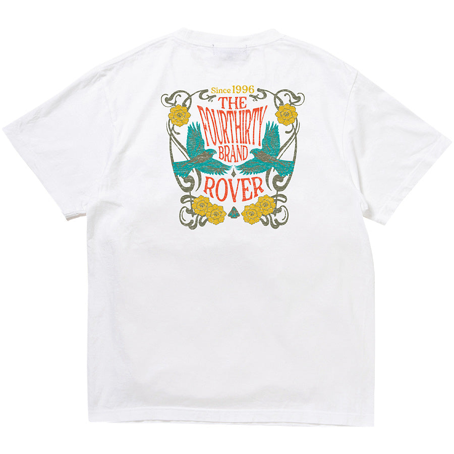 430 FLOWER MOVEMENT S/S TEE ホワイト 背面デザイン