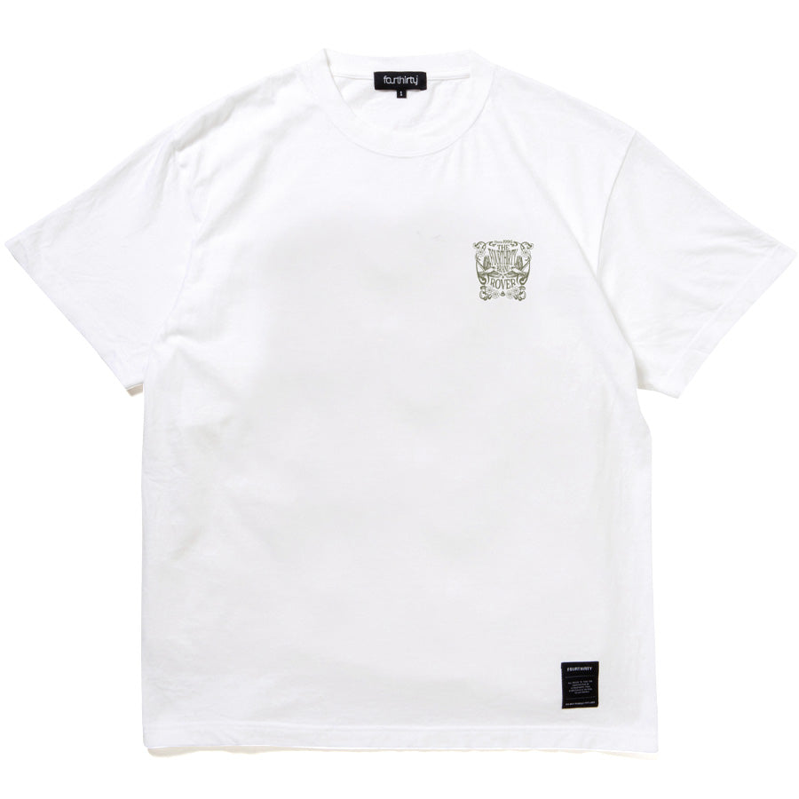 430 FLOWER MOVEMENT S/S TEE ホワイト 正面プリントTシャツ