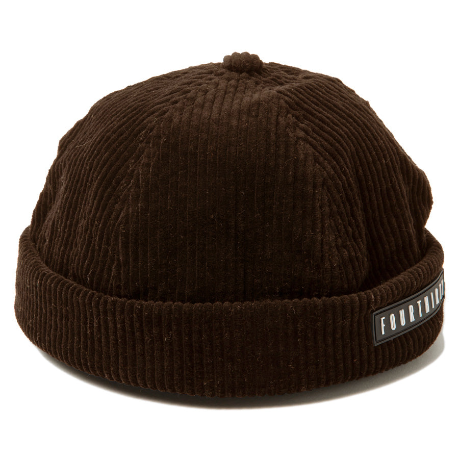 430 FOURTHIRTY CORD FISHERMAN CAP コーデュロイ キャップ ブラウン 正面 平置き FTY-26-170