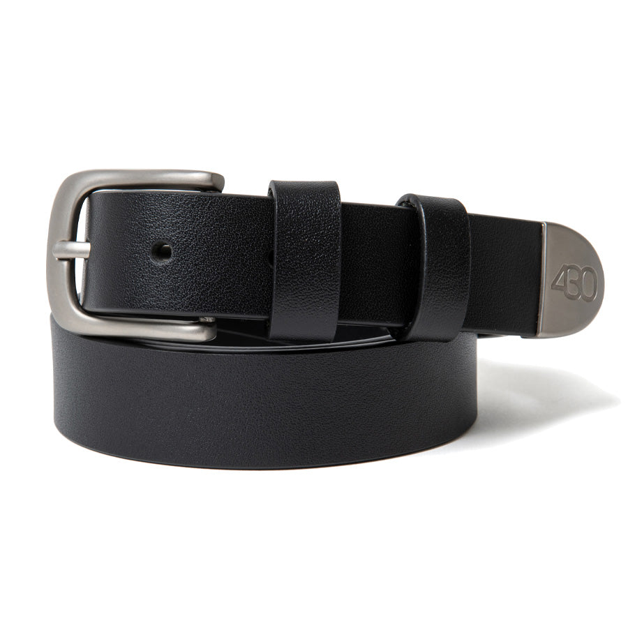 430 FOURTHIRTY RANGER BELT レザーベルト ブラック 正面 平置き 別カット FTY-26-181