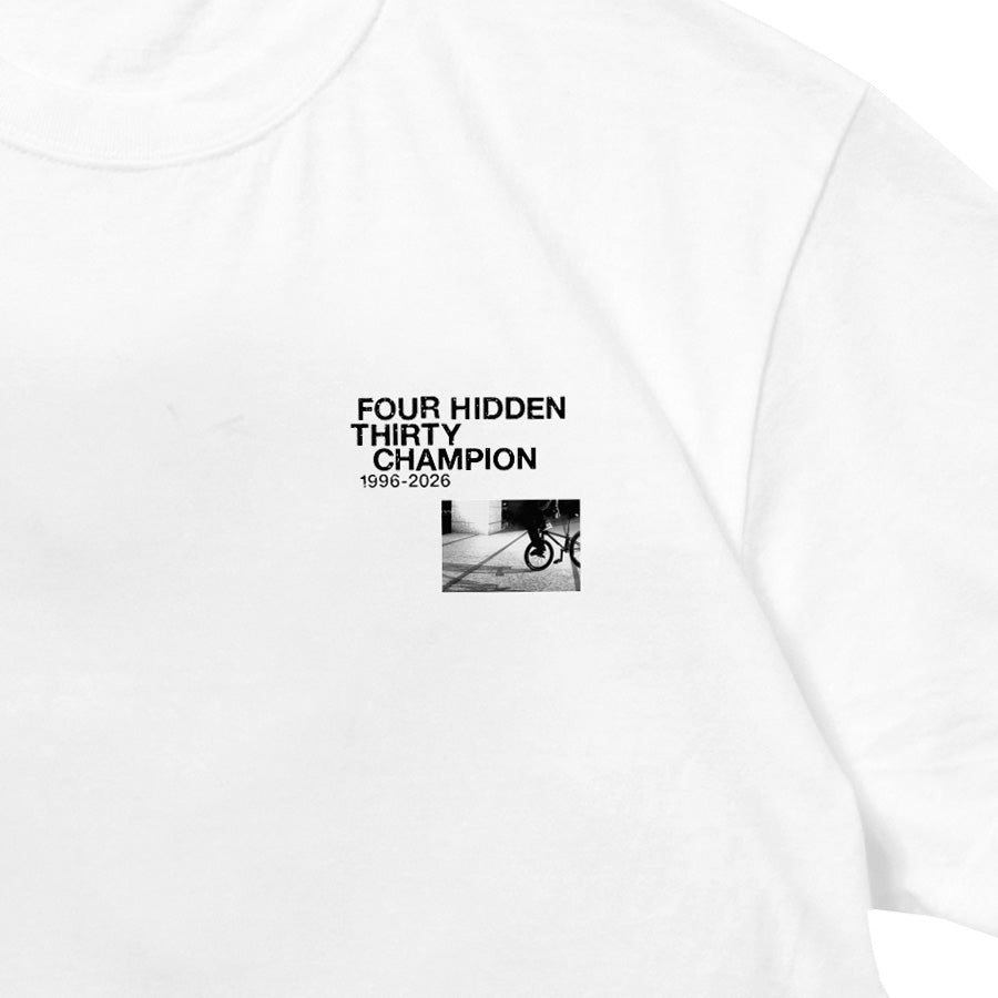 430 HCF FHTC S/S TEE フロントロゴプリント詳細