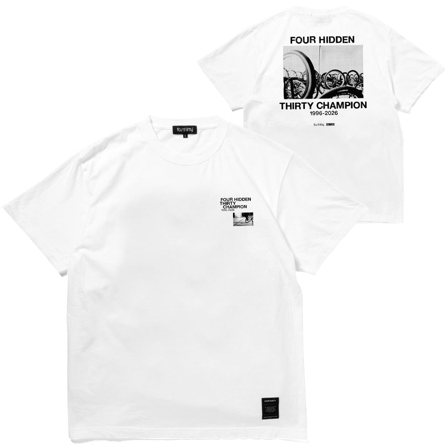430 HCF FHTC S/S TEE ホワイト 正面背面比較画像