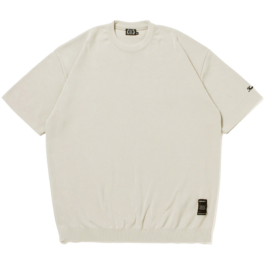 430 カットソー オフホワイト ニット素材 正面