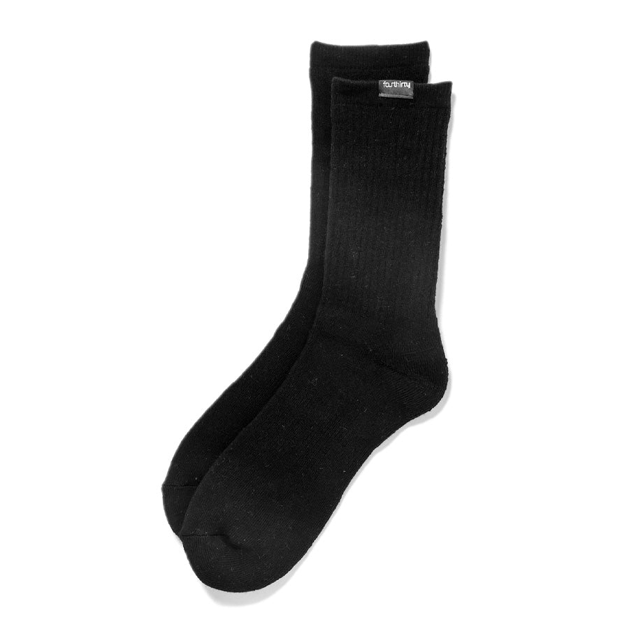 430 LOOSE LONG SOX ソックス ブラック 平置き FTY26-051