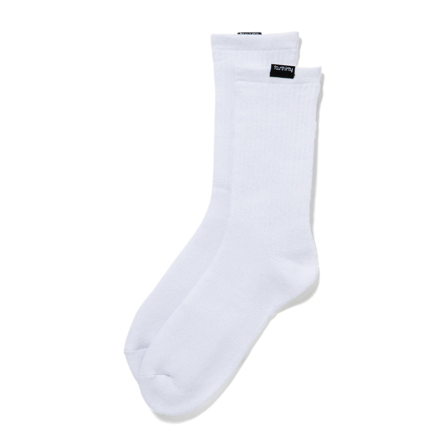 430 LOOSE LONG SOX ソックス ホワイト 平置き FTY26-051