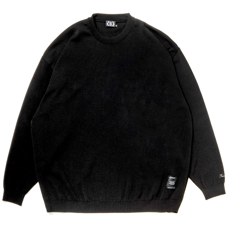 430 FOURTHIRTY L/S RLX KNIT C&S ブラック 正面