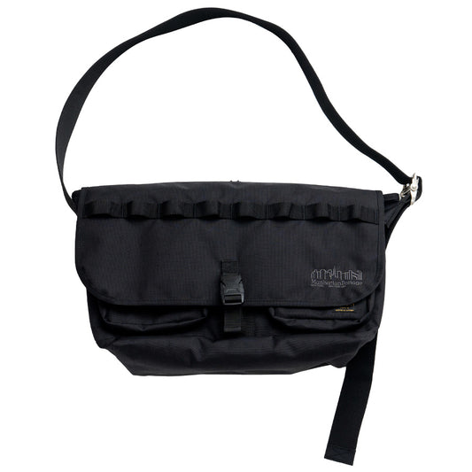 430（フォーサーティ / FOURTHIRTY）MF MESSENGER BAG L ブラック 正面平置き