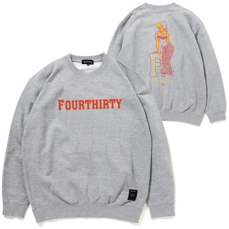 430 NF MECHANIC GIRL C N SWEAT グレー 正面 背面