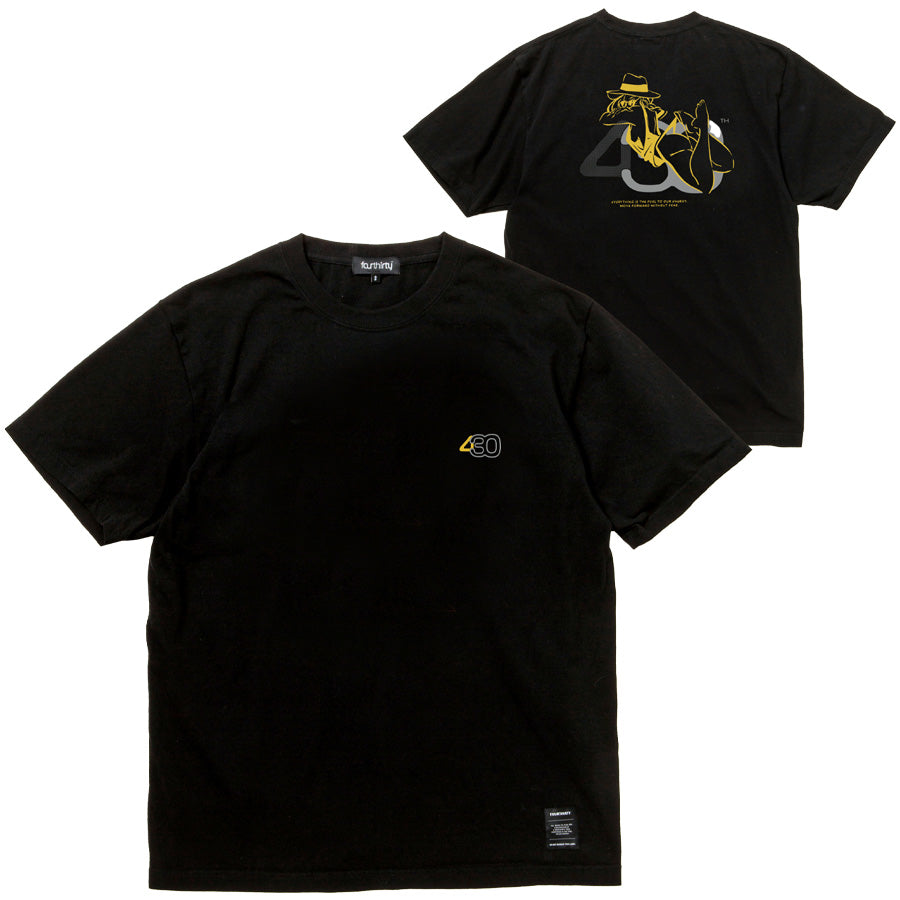 430 NF SUMMER GIRL S/S TEE ブラック 正面 背面 平置き