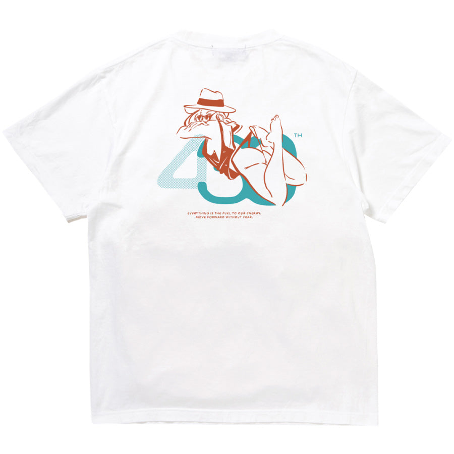 430 NF SUMMER GIRL S/S TEE ホワイト 背面デザイン