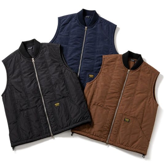 430（フォーサーティ / FOURTHIRTY）PAD LINER VEST ブラック ネイビー ブラウン 3カラー FTY26-077