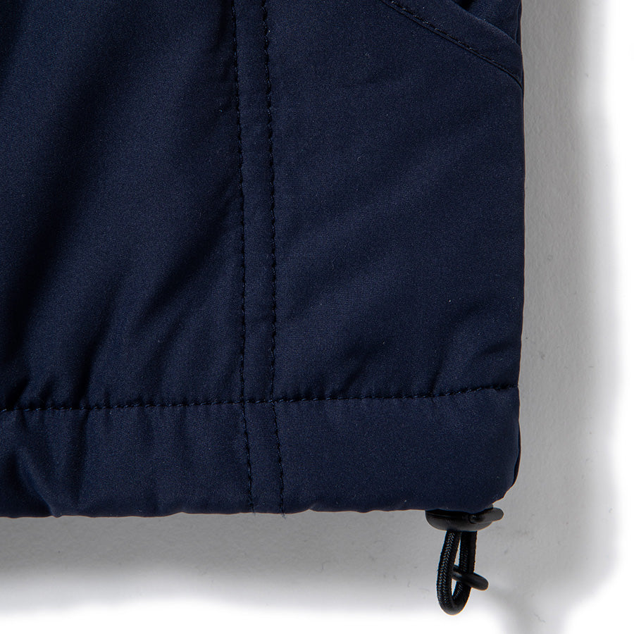 430（フォーサーティ / FOURTHIRTY）PAD LINER VEST ネイビー ウエストドローコード詳細 FTY26-077