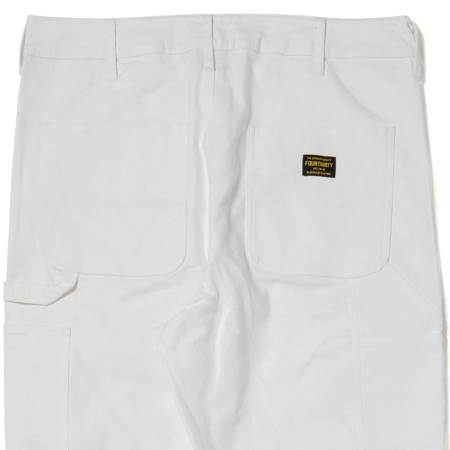 430 PAINTER PANTS ペインターパンツ ホワイト バック上部 ヒップポケット詳細 FTY-26-156