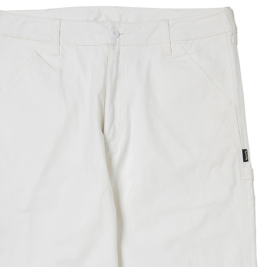 430 PAINTER PANTS ペインターパンツ ホワイト フロント上部 ピスネーム詳細 FTY-26-156