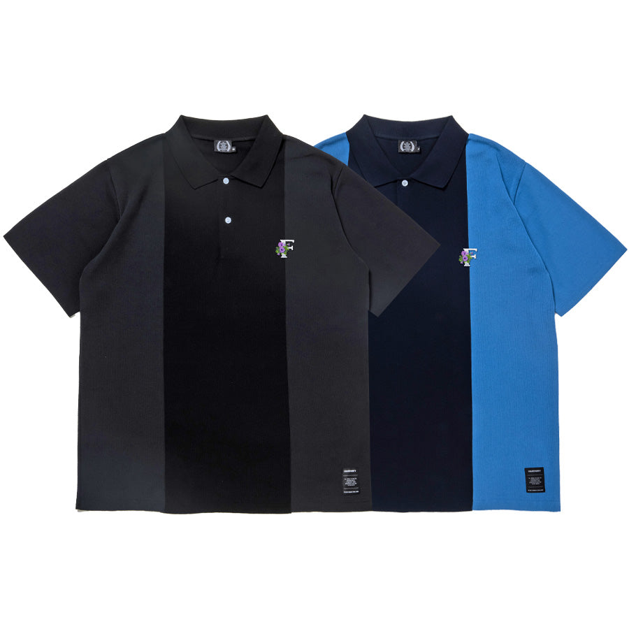 430 ポロシャツ 2色展開 ブラック ネイビー バイカラー