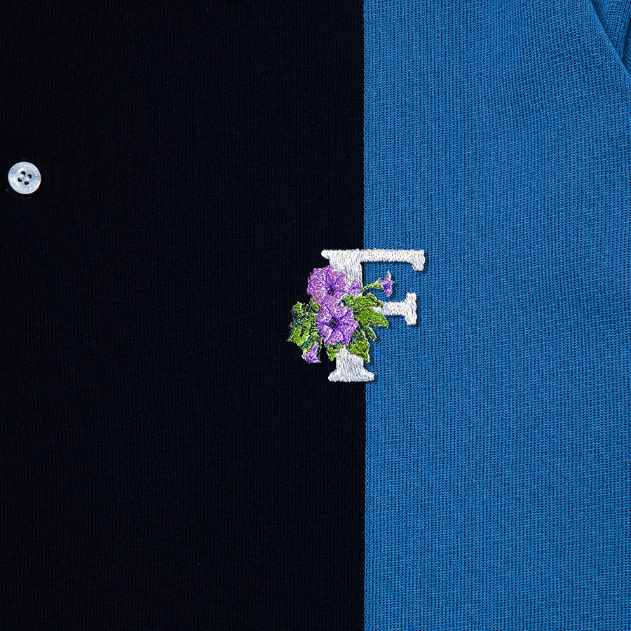 430 ポロシャツ ロゴ刺繍 ネイビー サックス