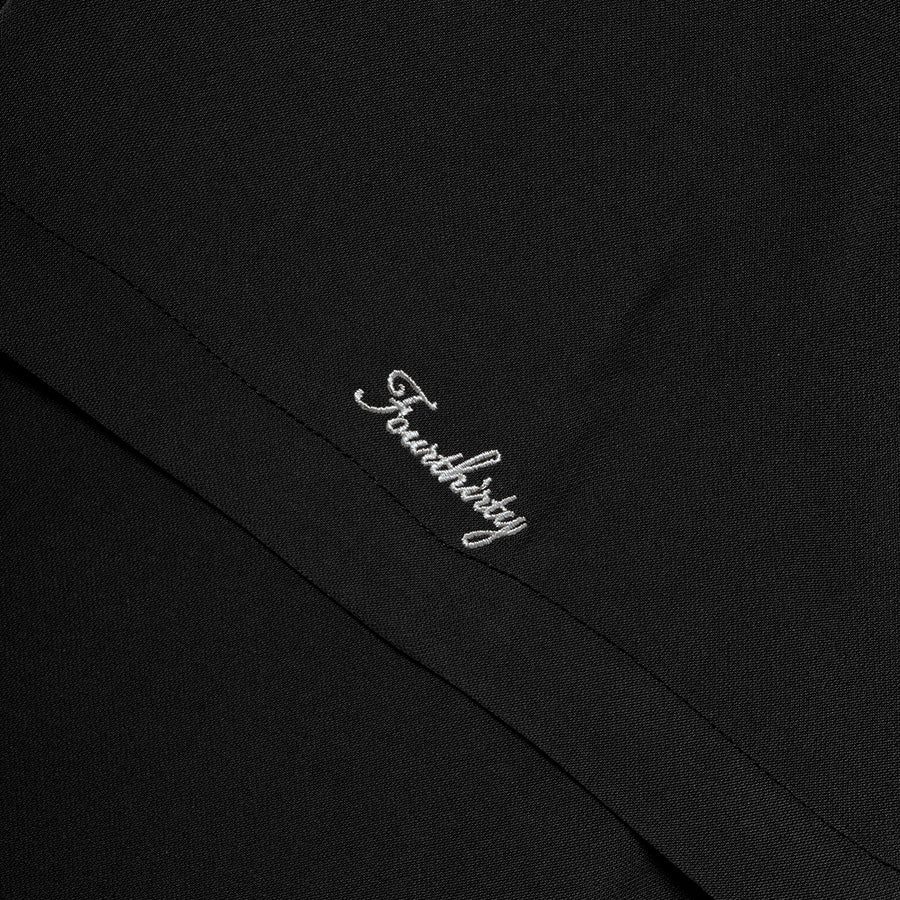 430 S/S POLY OC WIDE SHIRT ロゴ刺繍 ディテール