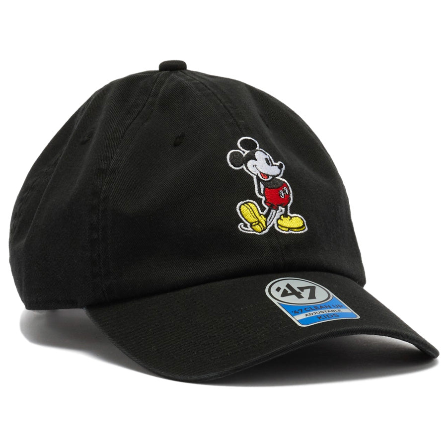 47 フォーティーセブン キッズ クリーンナップ Disney ミッキーマウス キャップ ブラック