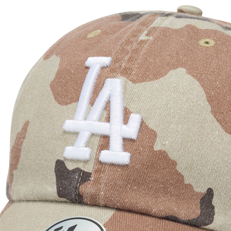 '47 CLEAN UP ロサンゼルス・ドジャース DESERT CAMO キャップ デザートカモ ホワイト フロントロゴ刺繍 15173435