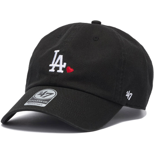 '47 クリーンナップ ドジャース WITH HEART ブラック 左斜め