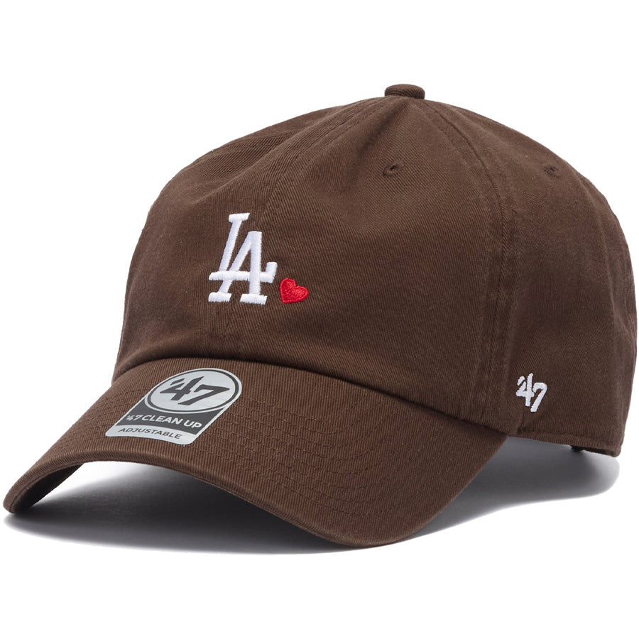'47 クリーンナップ ドジャース WITH HEART ブラウン 左斜め
