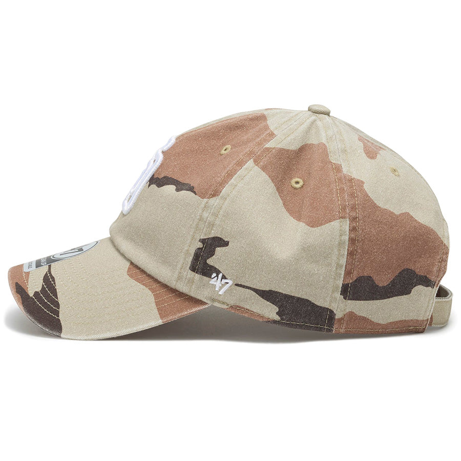 '47 CLEAN UP サンディエゴ・パドレス DESERT CAMO キャップ デザートカモ ホワイト 左向き '47ロゴ刺繍 15173403