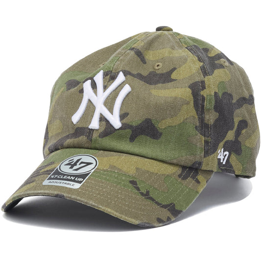 '47 クリーンナップ ニューヨーク・ヤンキース MLB CAMO ウッドランドカモ 左斜め画像