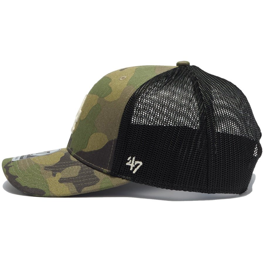 '47 トラッカー ロサンゼルス・ドジャース MLB CAMO '47ロゴ刺繍デザイン