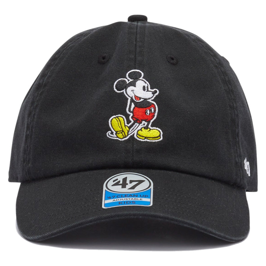 47 フォーティーセブン キッズ クリーンナップ Disney ミッキーマウス キャップ ブラック