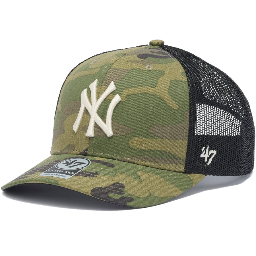 '47 トラッカー ニューヨーク・ヤンキース MLB CAMO ウッドランドカモ メッシュキャップ