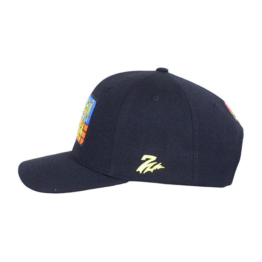 7UNION キャップ ブラック 側面