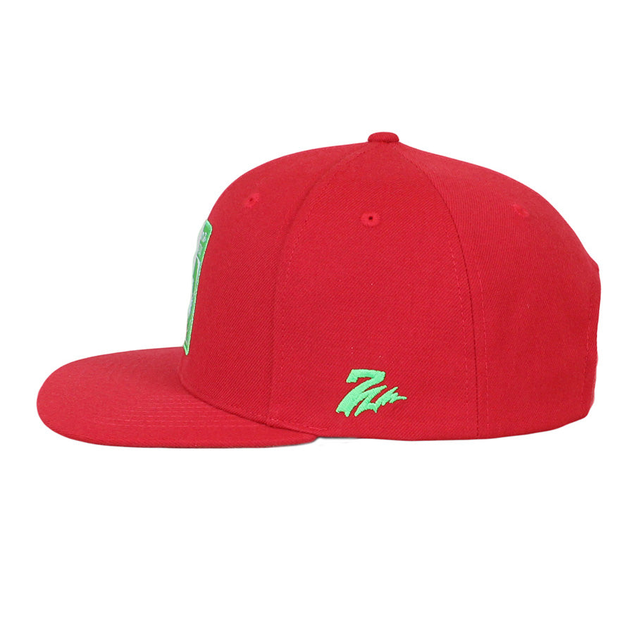 7UNION キャップ レッド 左側面