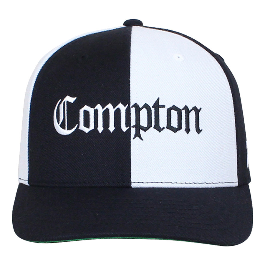 7UNION COMPTON ブラックホワイト 正面デザイン