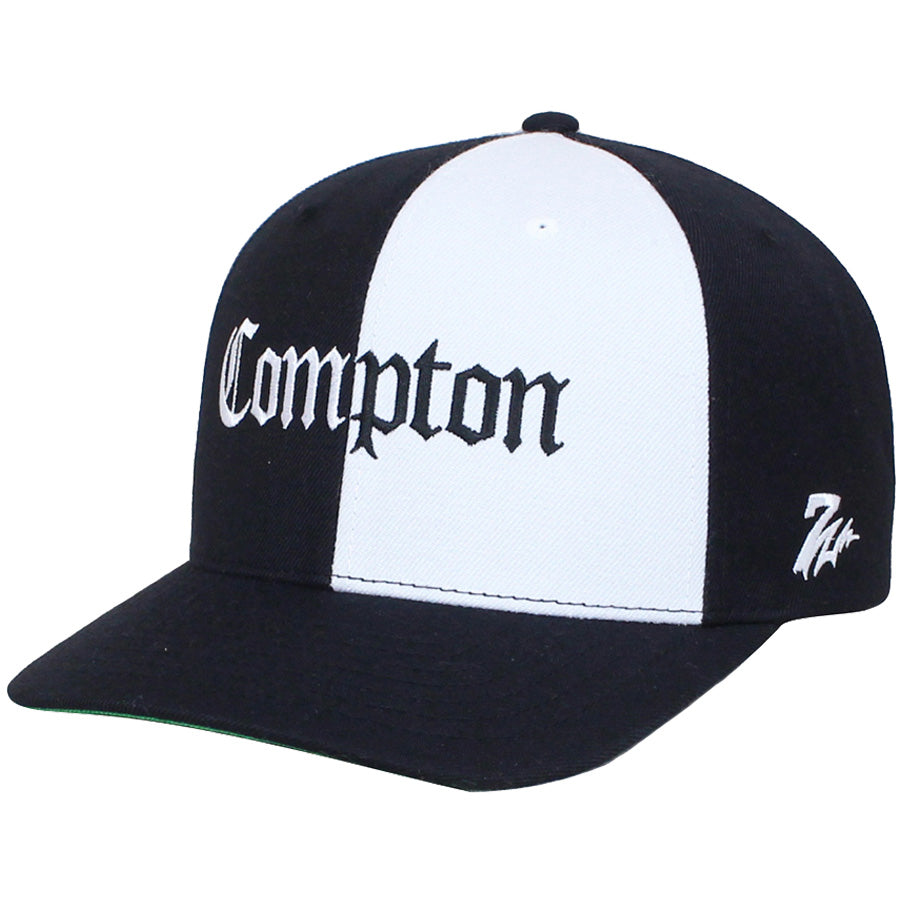 7UNION COMPTON ブラックホワイト 左斜めデザイン