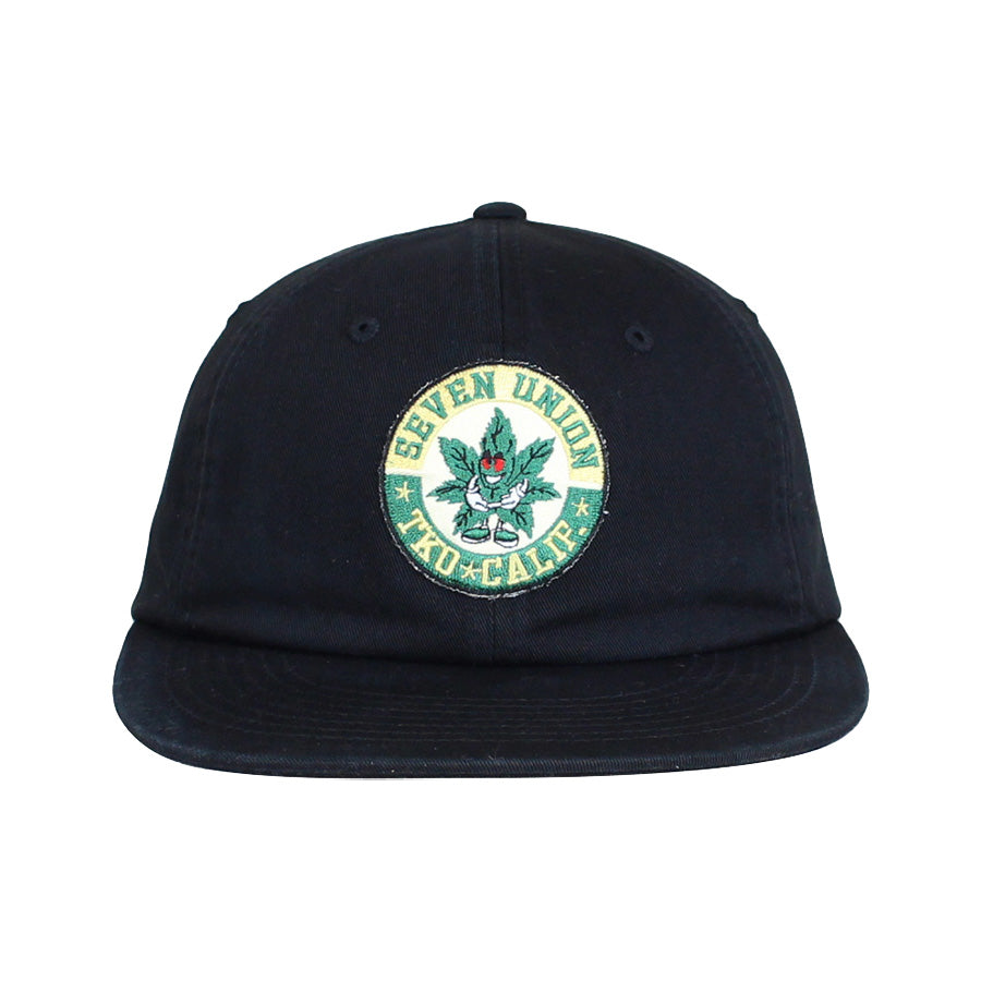 7UNION MR GREEN SNAPBACK CAP ブラック 正面