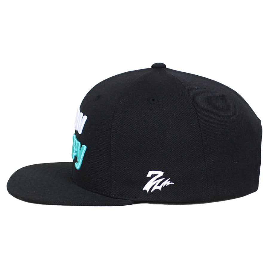 7UNION NEW MONEY キャップ ブラック 左側面