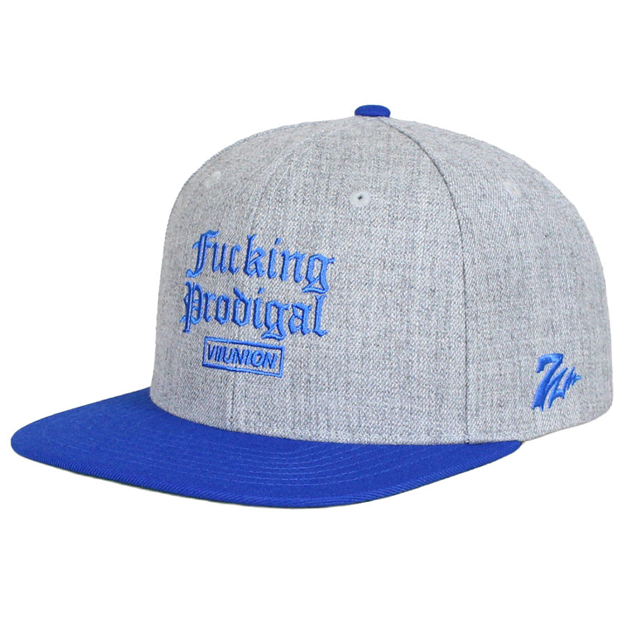 7UNION PRODIGAL SNAPBACK CAP ヘザーグレー 左斜め