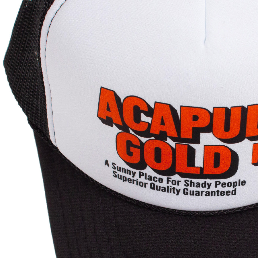 ACAPULCO GOLD OJ LOGO TRUCKER CAP ブラック/ホワイト フロントOJロゴ イメージカット AG26SM002