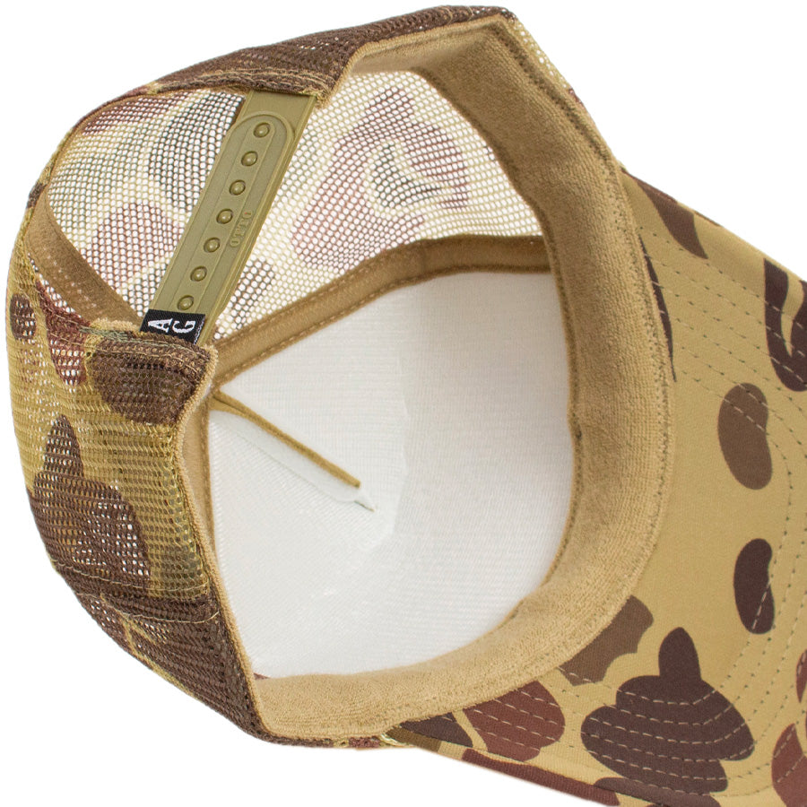 ACAPULCO GOLD OJ LOGO TRUCKER CAP カモ 背面 イメージカット AG26SM002