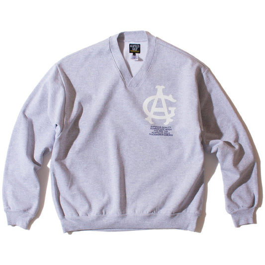 ACAPULCO GOLD ( アカプルコゴールド ) PREP V-NECK SWEATSHIRT Vネック トレーナー 裏起毛
