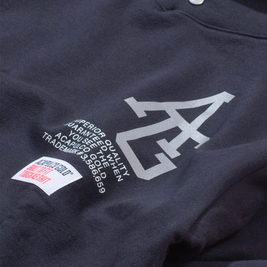 ACAPULCO GOLD ( アカプルコゴールド ) REFLECTIVE AG SIGNATURE SNAP HOODED SWEATSHIRT パーカー