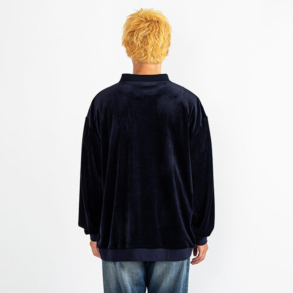 アップルバム APPLEBUM Velour Half Zip ハーフジップ ベロア シャツ