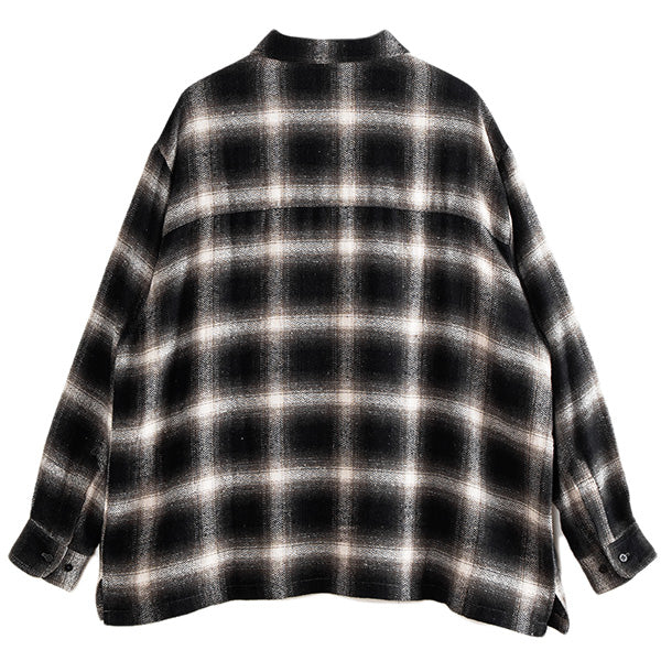 アップルバム APPLEBUM L/S Half Zip Nel Shirt ハーフジップ